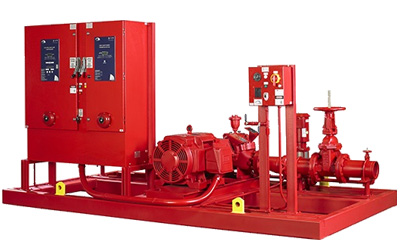 Fire Pumps + Panel